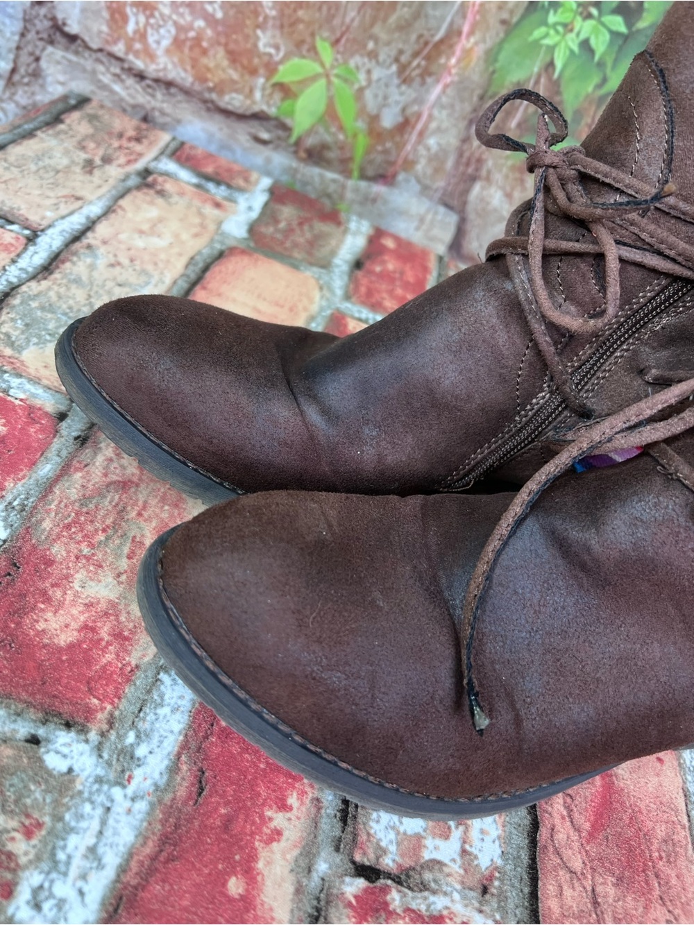 VERY VOLATILE Rainbow Inset Lace Up Festival Boots, 10 - Picture 3 of 15
